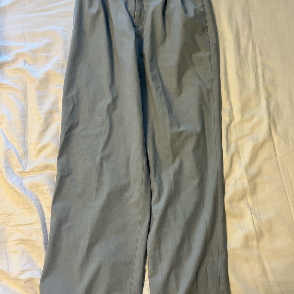 Uniqlo light blue trousers